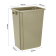 Jantex smalle afvalbak beige 60ltr