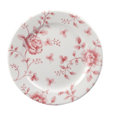 Churchill Rose Chintz Cranberry  Bord 16.5 cm Pak Van 6