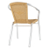 Bolero natuurlijke rotan stoelen met aluminium frame (set van 4)