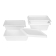 Fiesta composteerbare bagasse voedsel container basissen 650ml (pak van 100)