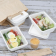 Fiesta composteerbare bagasse voedsel container basissen 650ml (pak van 100)