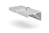 Afzuigkap Voor Muur Montage, Hendi, Profi Line, Met Led-verlichting, 1000x700x(h)450mm