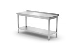 Muurwerktafel Met Schap Budget Line – Geschroefd, Diepte: 600 Mm, Hendi, Budget Line, 800x600x(h)850mm