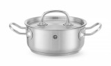 Kookpan Laag - Met Deksel, Hendi, Kitchen Line, 1,5l, ⌀160x(h)75mm