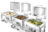 Chafing Dish GN 1/2 Satin Finish, Hendi, Profi Line, 4l, 365x370x(h)280mm