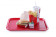 Fastfood dienbladen medium, HENDI, Rood, 305x415x(H)20mm