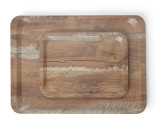 Dienblad Van Melamine Met Hout Bedrukking, Hendi, Hout Licht, 240x340mm