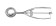 Portioneerlepel Kitchen Line, HENDI, Kitchen Line, 1/36, ⌀48mm