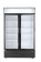 Backbar koelkast met lichtbak, dubbele deur, Arktic, 512L, Zwart, 220-240V/510W, 1120x585x(H)1900mm