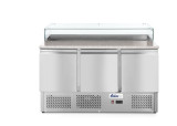 Pizzawerkbank Met 3 Deuren 380l, Arktic, 230v/310w, 1378x702x(h)1155mm