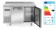 Koelwerkbank met 2 deuren Kitchen Line 220L, Arktic, Kitchen Line, 166L, 230V/300W, 1200x600x(H)886mm