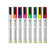 Krijtstiften 3 mm, HENDI, 1 witte, 1 rode, 1 blauwe, 1 groene, 1 gele, 1 paarse, 1 oranje en 1 roze stift