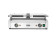 Contactgrill - dubbele versie, HENDI, boven geribd, onder glad, 230V/3600W, 570x395x(H)510mm