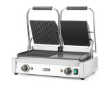 Contactgrill - Dubbele Versie, Hendi, Half Glad, Half Geribd, 230v/3600w, 575x430x(h)510mm