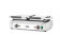 Contactgrill - dubbele versie, HENDI, half glad, half geribd, 230V/3600W, 575x430x(H)510mm