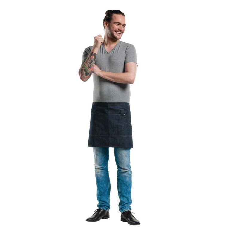 Chaud Devant korte sloof Multipocket Blue Demin Chaud Devant korte sloof Multipocket Blue Demin