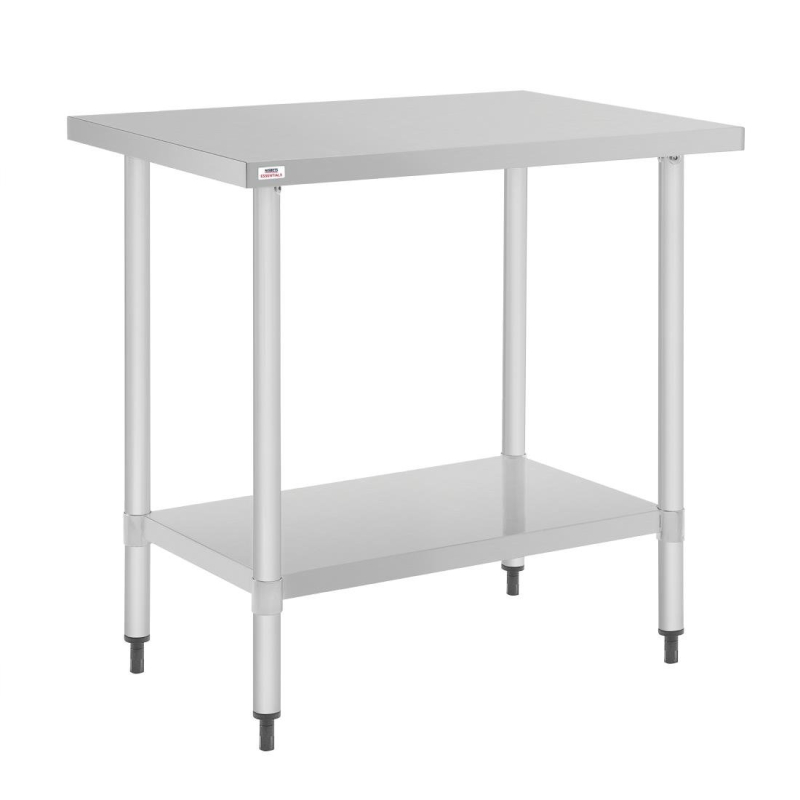 Nisbets Essentials RVS werktafel 800 x 600mm Nisbets Essentials RVS werktafel 800 x 600mm