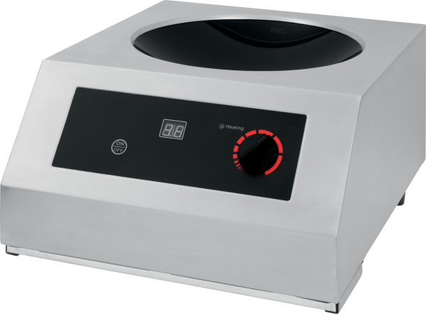 RVS Menu System Wok 300 Inductie wok wokbrander wokplaat met wokpan 5